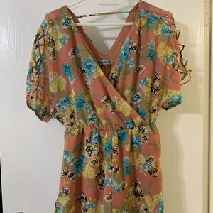 Floral Wrap Romper